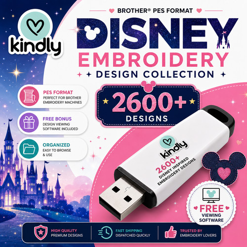 2600 brother disney embroidery - brother,