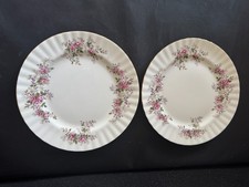 Royal Albert Lavender Rose Plates – 1961 Vintage Bone China, England, 21cm, Pair
