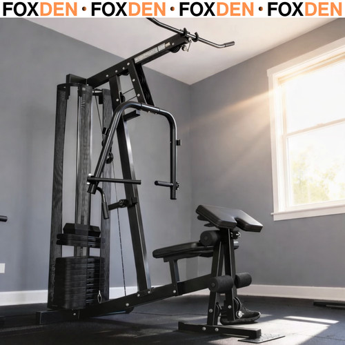 Multi gym with adjustable seat - with,