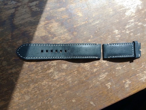 22mm tudor black leather - tudor,