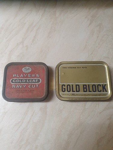 Old vintage tobacco tins - old,