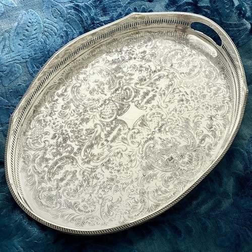 Large vintage silver plated - large,