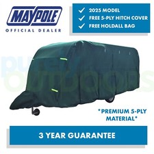 Maypole Ultimate Caravan Cover 5-Ply Breathable & FREE Hitch Cover - ALL SIZES