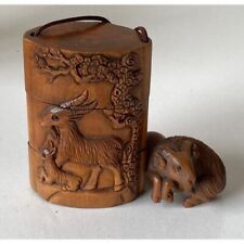 Inro Brown Goat Familiy