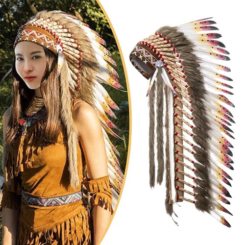 Indian feather headdress - indian,