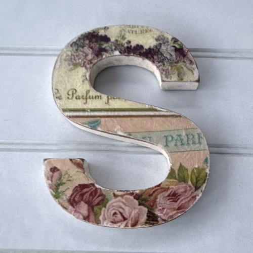 Upcycled floral wooden - upcycled,