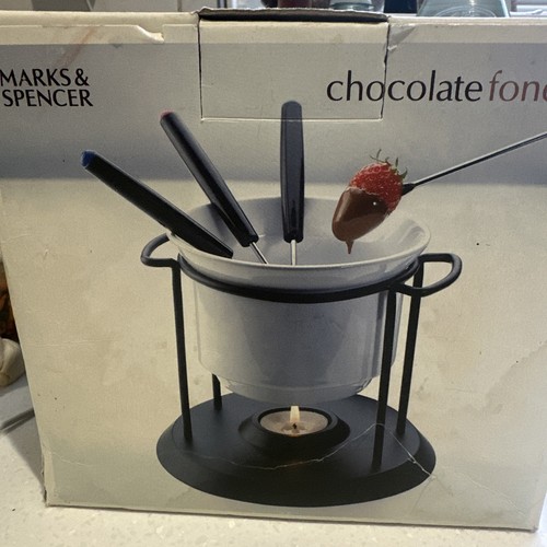 Chocolate fondue set - chocolate,