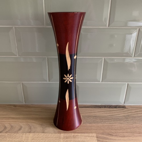 Wood hand carved flower - wood,