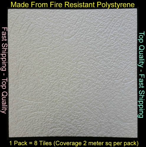 Polystyrene ceiling tile - 2m²,