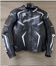 SUZUKI HAYABUSA LEATHER MOTORBIKE JACKET MOTORCYCLE RACING BIKER SPORTS JACKET