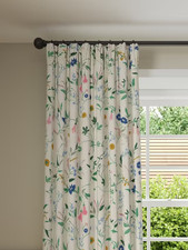 John Lewis Foxlease Pair Blackout/Thermal Lined curtains pncl plt W118×DROP182CM
