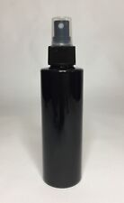 100ml Black Cylindrical PET Plastic Bottle+ Black Atomiser Spray Pump ANY AMOUNT