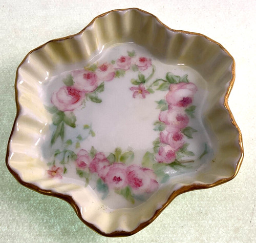 Limoges trinket dish hand - trinket,