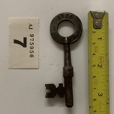 Vintage HM PRISON KEY 1526 THE MAZE  Gibbons Iron Door Lock Cell Long  Kesh Lot7