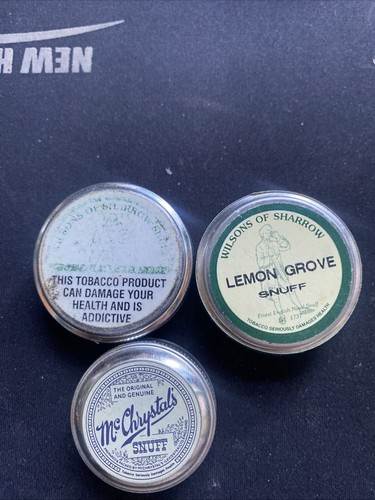 Old tins snuff - 3,