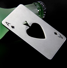 Stainless Steel Credit Card Poker Bottle Opener Men's Gift Spades Poker Bar Tool