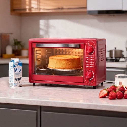 Red 48l mini oven 2000w - red,
