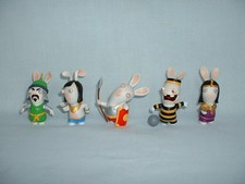 RAVING RABBIDS RABBITS Set Of 5 TRAVEL IN TIME Figures Toys (UBISOFT/SAMURAI)