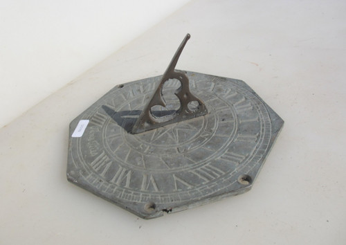 Vintage brass sundial garden - sundial,