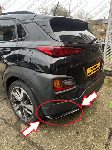 Hyundai kona gloss black rear - hyundai,