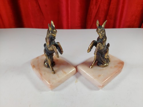 Pair art deco prancing - pair,
