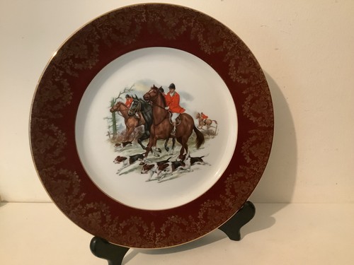Lovely bone china red border - bone,
