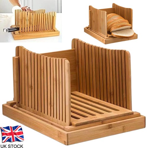 Bamboo bread slicer board loaf - bamboo,