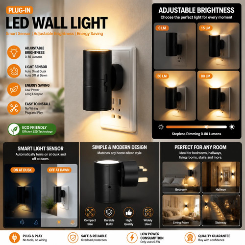 Dusk dawn sensor led - dusk, night