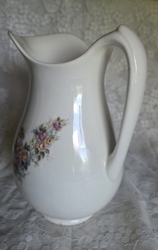 Vintage ceramic water pitcher - vintage,
