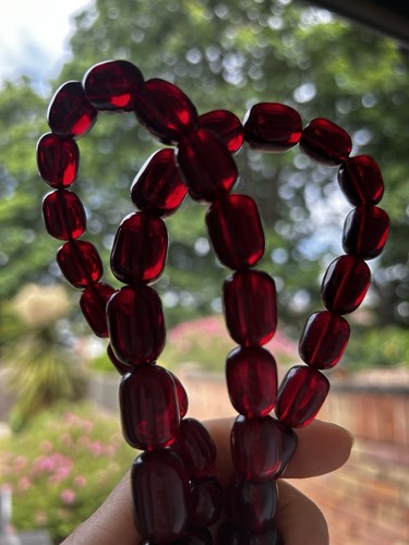 Antique cherry amber bakelite - antique,