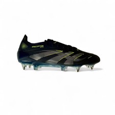 Adidas Predator Elite SG Black/Green Football Boots UK Size 9.5