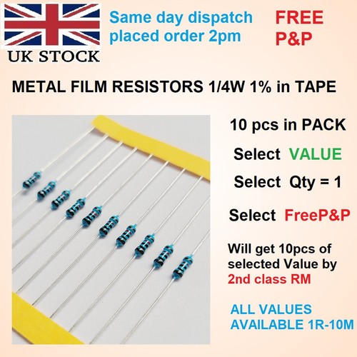 Mf25 series resistors for - series,