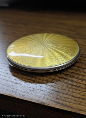 1940 yellow guilloche solid - yellow,
