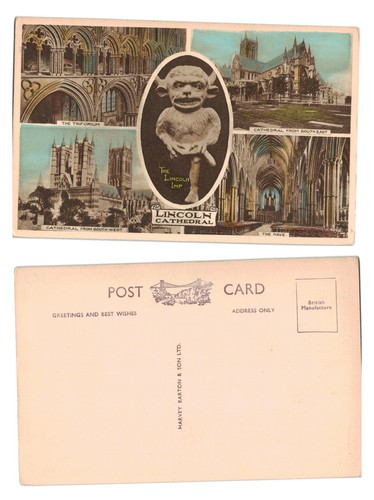 Postcard lincoln cathedral - postcard,