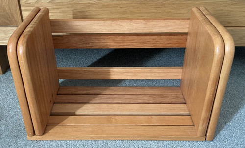 Wooden book stand trough - book,