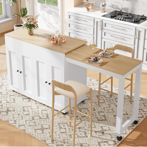 Kitchen island extendable - kitchen,