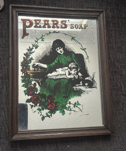 1970 pears soap - pears, mirror