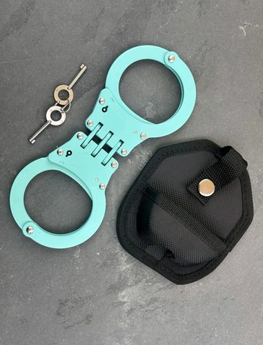 Teal blue double locking hinge - double,