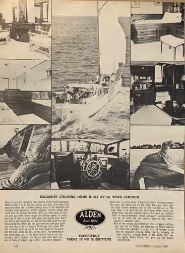 1981 alden yachts - yachts, vrouwe