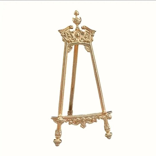 Vintage gold decorative easel - decorative,