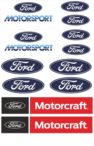 Ford oval decals - ford,