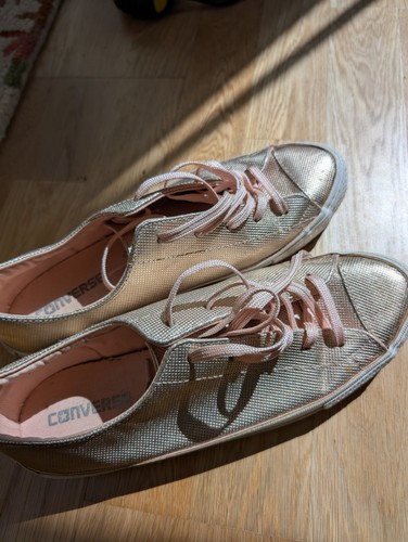 Converse rose gold leather - converse,