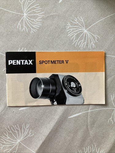 Pentax spotmeter instruction - spotmeter, v