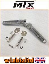 Honda VTR 1000 SP1/SP2 1999-2005 [MTX Rear Silver Replacement Footrests]