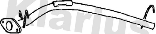 Exhaust pipe rear - pipe,