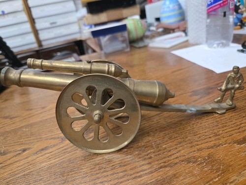 Vintage brass cannon - vintage, dbl
