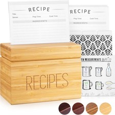 Recipe Box with 50 Recipe