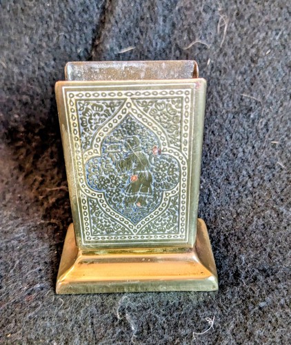 Vintage brass matchbox holder - vintage,