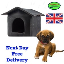 Outdoor Waterproof Breathable Cat house foldable Pet bed Kennel Dog and Cats UK