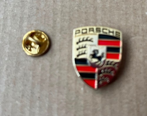 Vintage enamel porsche logo - enamel,